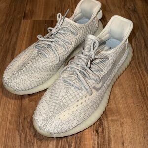 Gray Knit Athletic Shoes